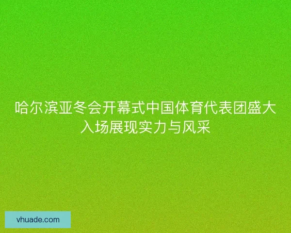 哈尔滨亚冬会开幕式中国体育代表团盛大入场展现实力与风采